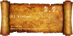 Uj Vivien névjegykártya